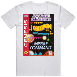 Arcade Classics Sega Genesis Retro Video Game Cover Fan T Shirt