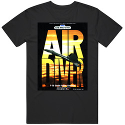 Air Diver Sega Genesis Retro Video Game Cover Fan T Shirt