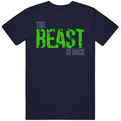 The Beast Is Back Marshawn Lynch Seatle Football T Shirt