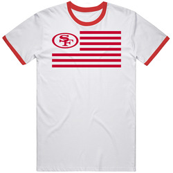 San Fransicso Football American Flag T Shirt
