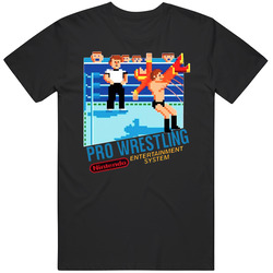 Nintendo Pro Wrestling 8bit Videogame T Shirt