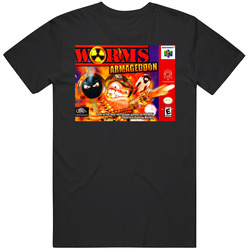Worms Armageddon N64 Nintendo 64 Retro Video Game T Shirt