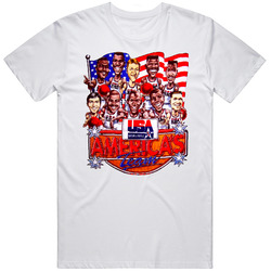 1992 Dream Team Michael Jordan Basketball Cartoon T Shirt