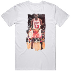 Michael Jordan Chicago Basketball Legend Distressed Look T Shirt