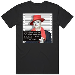 Boy George Celebrity Mugshot T Shirt