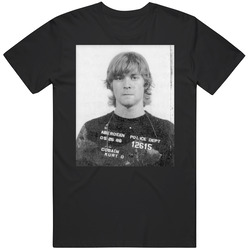 Kurt Cobain Retro Celebrity Mugshot T Shirt