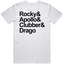 Rocky And Apollo And Clubber And Drago T Shirt