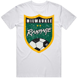 Milwaukee Rampage Fc United Soccer League Usl2 Retro Team Logo T Shirt