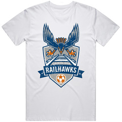 Carolina Railhawks Fc United Soccer League Usl1 Retro Team Logo T Shir