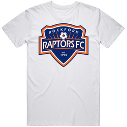 Rockford Raptors Fc United Soccer League Usl2 Retro Team Logo T Shirt