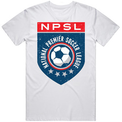 Npsl National Premier Soccer League Retro Sports Logo T Shirt
