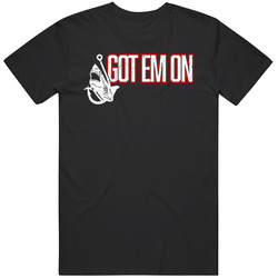 Got Em On Mark The Shark Hunter Catch Phrase Fan T Shirt