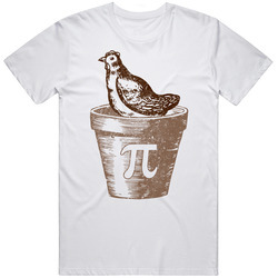 Chicken Pot Pie Pi Funny Nerd Farm Animal Joke T Shirt