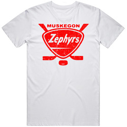 Muskegon Zephyrs International Hockey League Ihl Retro Sports Team Log