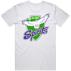 Flint Spirits International Hockey League Ihl Retro Sports Team Logo T
