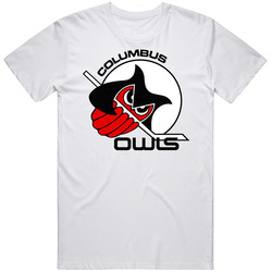Columbus Owls International Hockey League Ihl Retro Sports Team Logo T