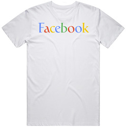 Facebook Google Look Mashup Parody Logo Techie Geek Fan T Shirt
