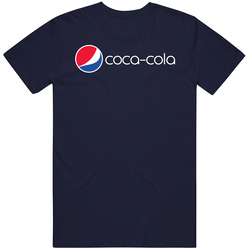 Coca Cola Pepsi Look Funny Parody Logo Foodie Fan T Shirt