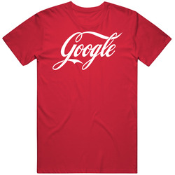 Google Coca Cola Coke Parody Script Logo Mashup T Shirt