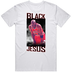 Michael Jordan Black Jesus Chicago Basketball Legend Fan T Shirt