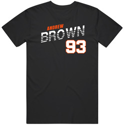 Andrew Brown 93 Favorite Player Cincinnati Football Fan T Shirt