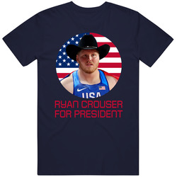 Ryan Crouser For President United States Usa Olympic Athlete T Shirt