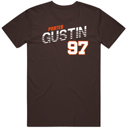 Porter Gustin 97 Favorite Player Cleveland Football Fan T Shirt