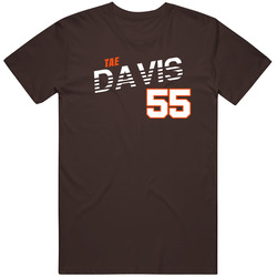 Tae Davis 55 Favorite Player Cleveland Football Fan T Shirt