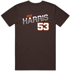 Nick Harris 53 Favorite Player Cleveland Football Fan T Shirt