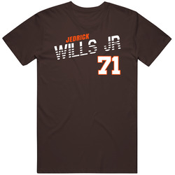 Jedrick Wills Jr 71 Favorite Player Cleveland Football Fan T Shirt