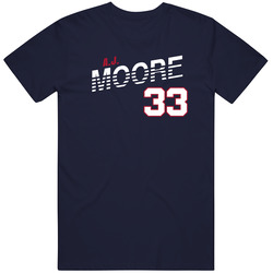 Aj Moore 33 Favorite Player Houston Football Fan T Shirt