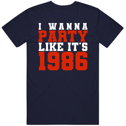 I Wanna Party Like Its 1986 Chicago Football Champions T Shirt