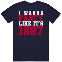 I Wanna Party Like Its 1987 New York Football Champions T Shirt