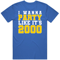 I Wanna Party Like Its 2000 St Louis Football Champions T Shirt