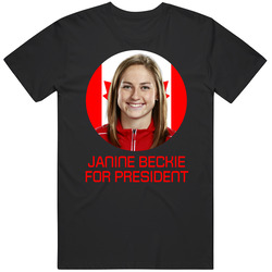 Janine Beckie For President Canada Olympic Athlete T Shirt
