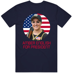 Amber English For President United States Usa Olympic Athlete T Shirt