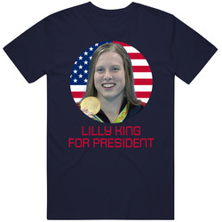 Lilly King For President United States Usa Olympic Athlete T Shirt