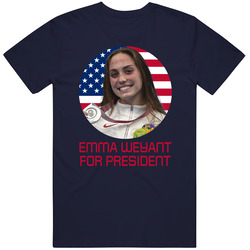 Emma Weyant For President United States Usa Olympic Athlete T Shirt