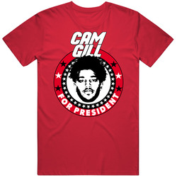 Cam Gill For President Football Fan T Shirt