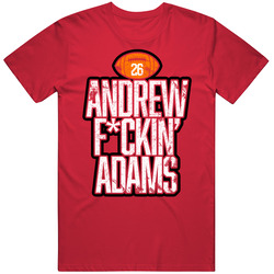 Andrew Adams Fcking Football Player Fan T Shirt