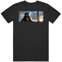 The Curse Of The Black Pearl Iconic Retro Movie Scene T Shirt