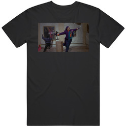Batman Joker Museum Iconic 80's Movie Scene Funny T Shirt