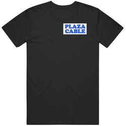 Plaza Cable Logo Right Chest Tag Seinfeld Funny Tv Show T Shirt
