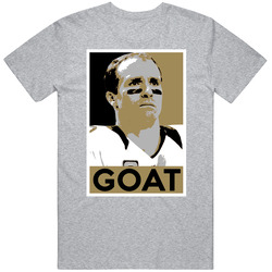 Drew Brees Goat Hope Poster Football Player Team New Orleans Sports T 
