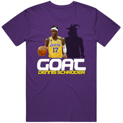 Dennis Schroder Goat Los Angeles La Basketball Player Fan T Shirt