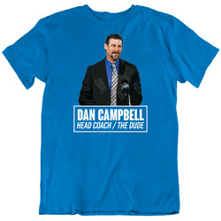 Dan Campbell Detroit Head Coach The Dude Football T Shirt
