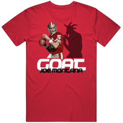Joe Montana Football Goat Greatest All Time Athlete T Shirt