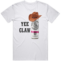 Yee Claw Funny White Claw Cowboy Alcohol Drink T Shirt