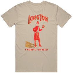 Long Tom Smoking Tabacco Logo Vintage T Shirt