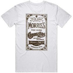 Film Star Morris's High Class Cigarettes Distressed Logo T Shirt
